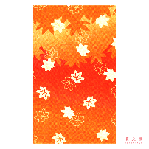 濱文様 てぬぐい 紅葉便り オフ | 型変更・終了濱文様 絵てぬぐい お散歩ねこ 紅葉の道