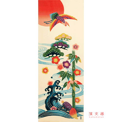 絵てぬぐい　晴れの日