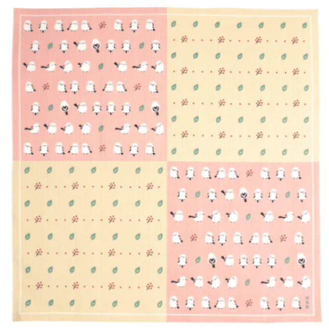 小布 ちゃんこいシマエナガ ピンク｜▽アイテム・用途で選ぶ,風呂敷,小
