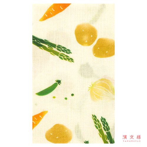 てぬぐい　ごろごろ春野菜