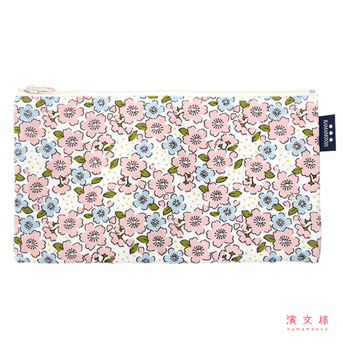 フラットポーチ　愛し桜