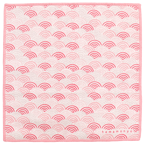 クリーンクロスハンカチ　彩り青海波