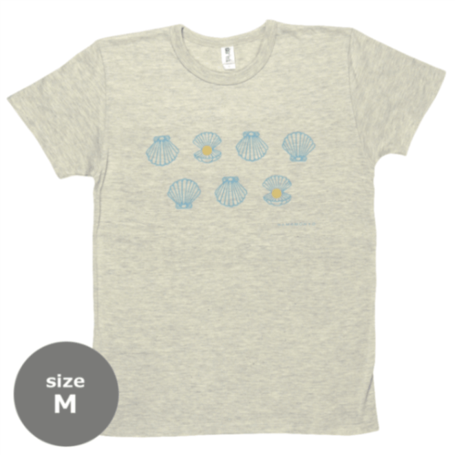 TシャツM　マリンパール　ベージュ