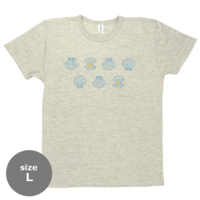 TシャツL　マリンパール　ベージュ