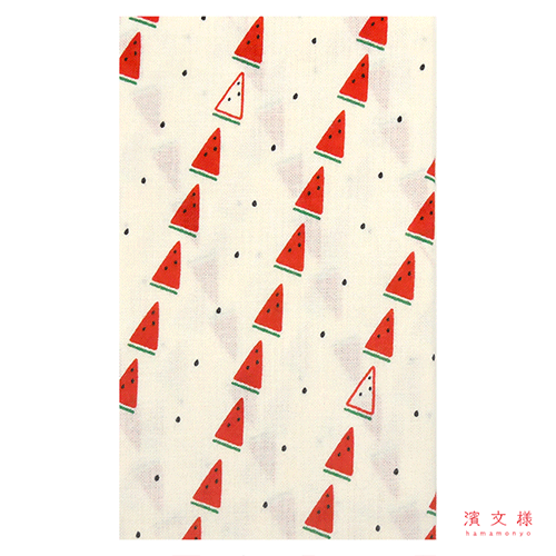 てぬぐい　ななめ縞スイカ