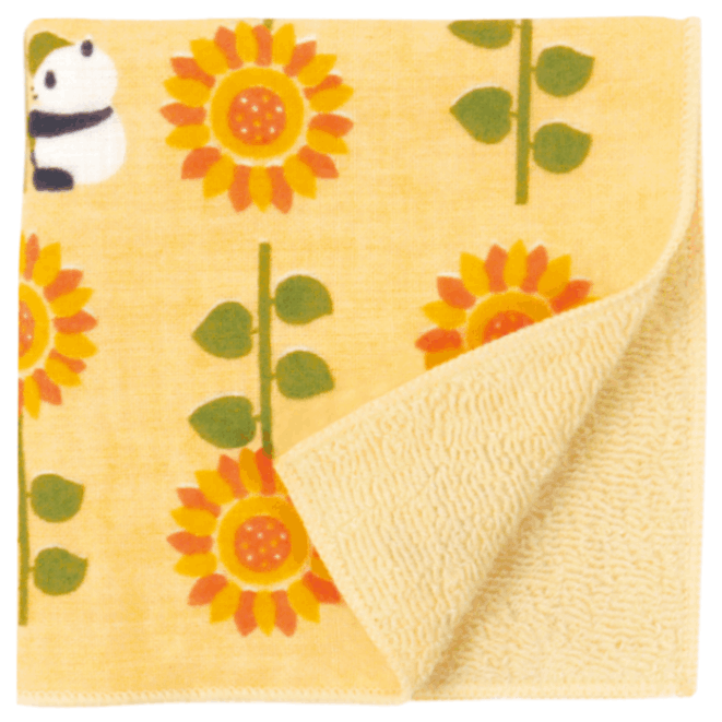 和たおるセミウォッシュ　向日葵とパンダ