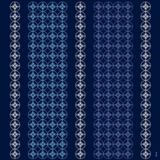 中布　七宝花菱