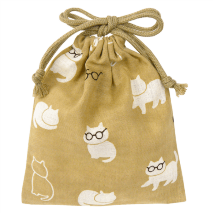 巾着小　ねこめがね