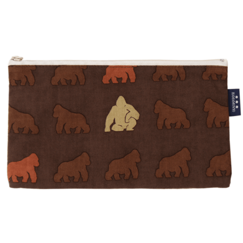 フラットポーチ　ドヤゴリラ