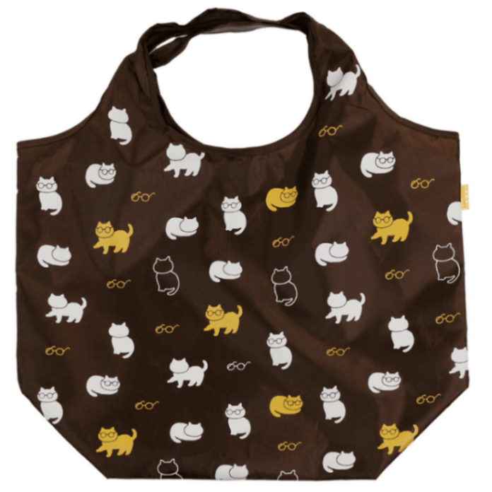 エコトート大　ねこめがね　チャ