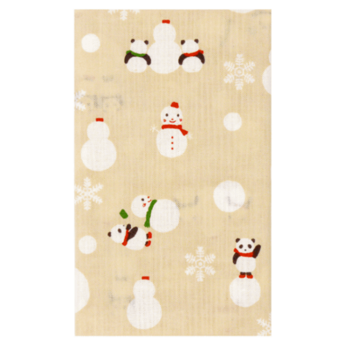 てぬぐい　和み雪パンダ