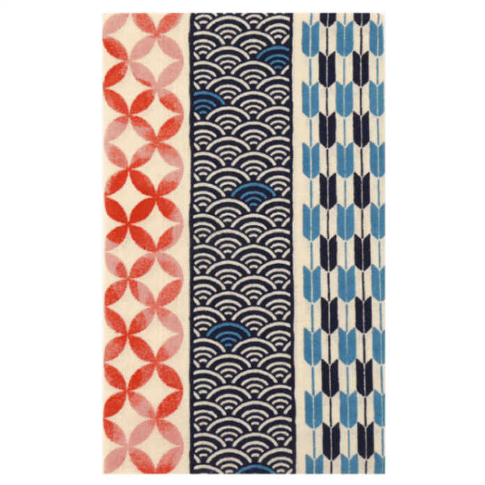 てぬぐい　吉祥文様縞