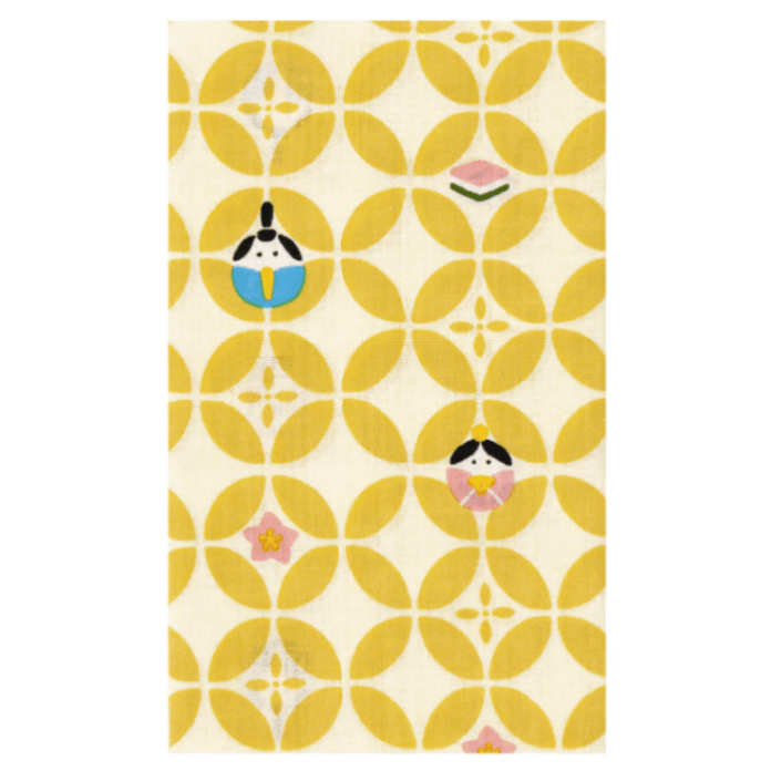 てぬぐい　七宝豆雛