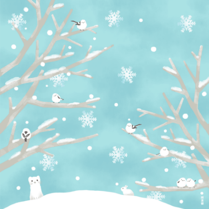 絵小布　雪あそび