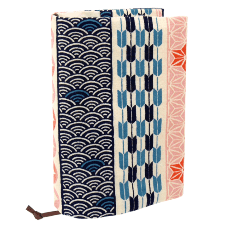 文庫本カバー　吉祥文様縞