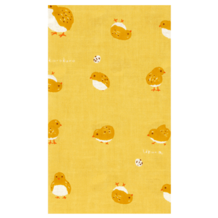 てぬぐい　コロコロうずら