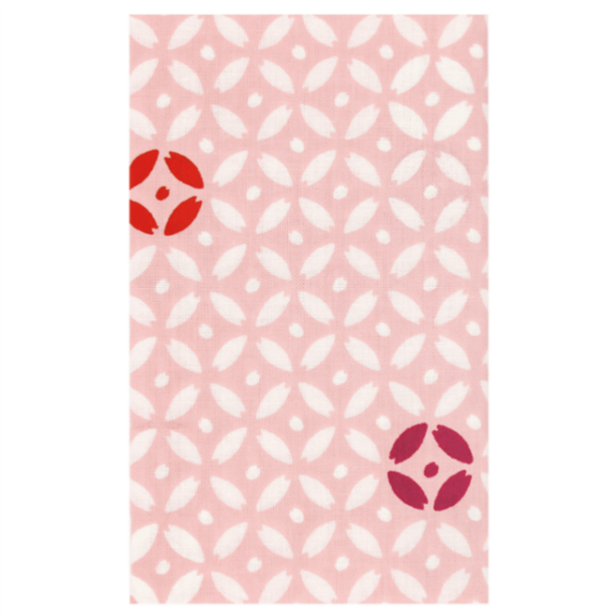 てぬぐい　花びら七宝