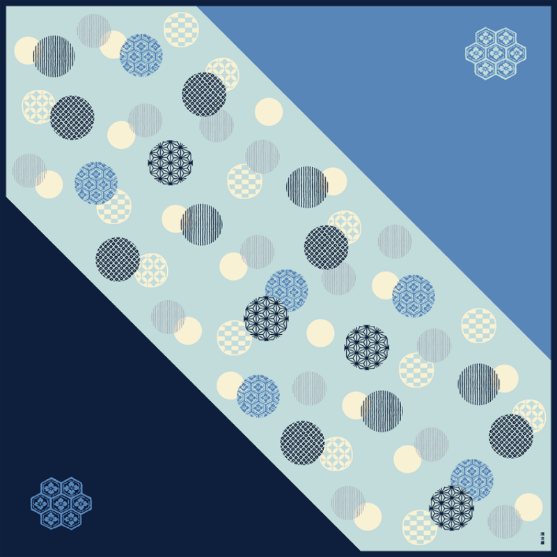 大布　水玉和小紋