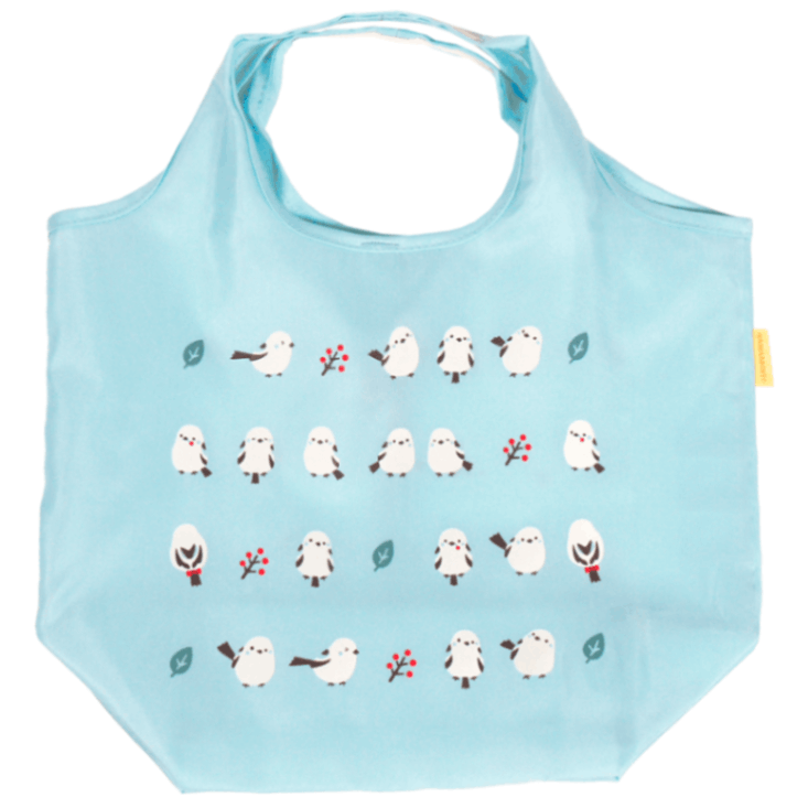 エコトート小　ちゃんこいシマエナガ　スカイブルー