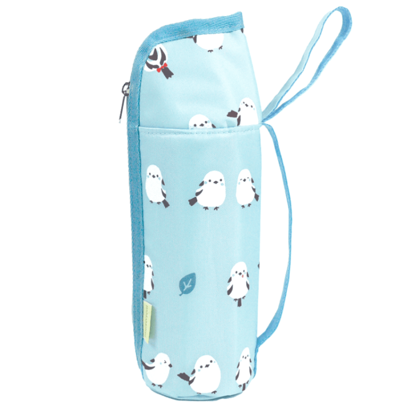 ペットボトルケース　ちゃんこいシマエナガ　スカイブルー