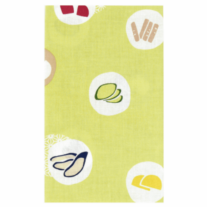 てぬぐい　漬けものならべ