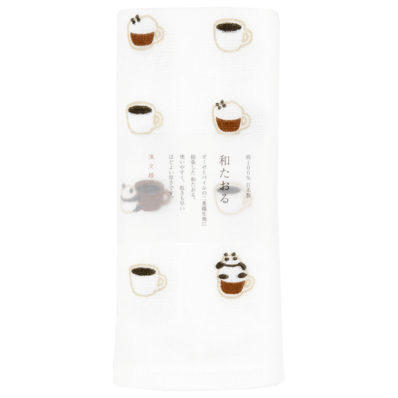 和たおるフェイス　パンダカプチーノ