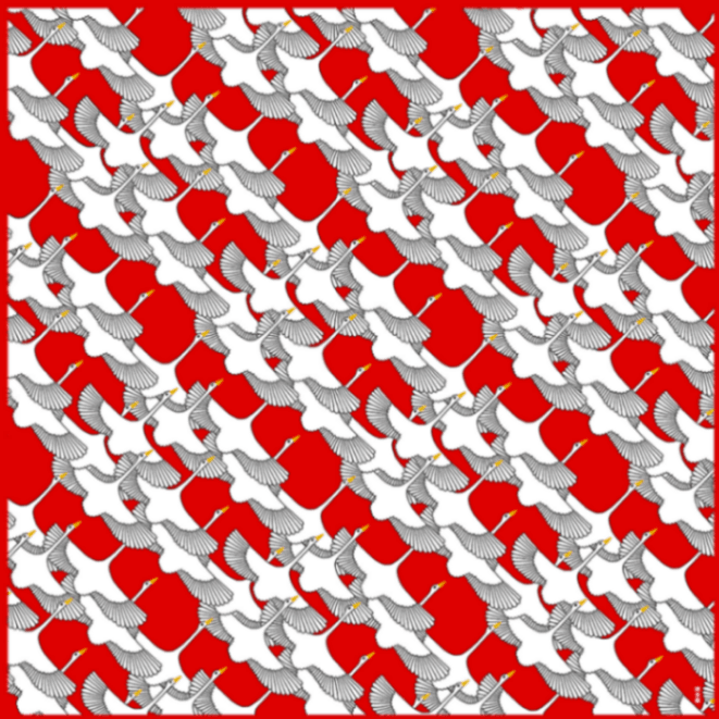 大布　祝鶴　赤