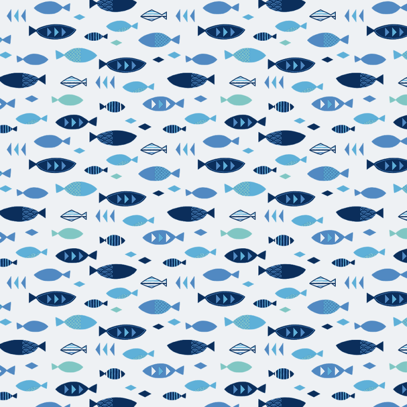 FUROSHIKIクロス　サカナコモン