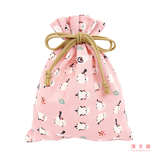 巾着大　ちゃんこいシマエナガ　ピンク