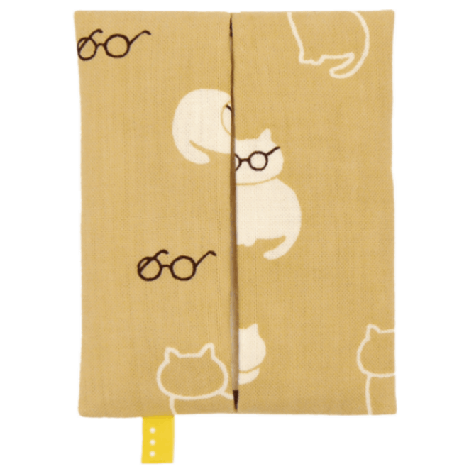 ティッシュケース　ねこめがね