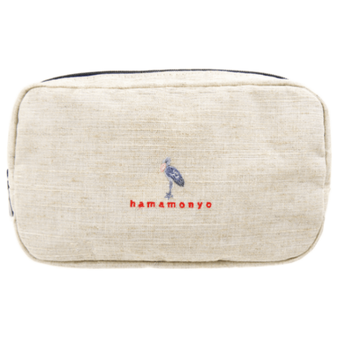 ナチュラルフリーポーチ　ごきげんハシビロコウ