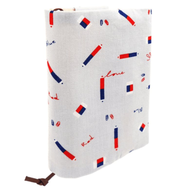 文庫本カバー　まめ赤青えんぴつ