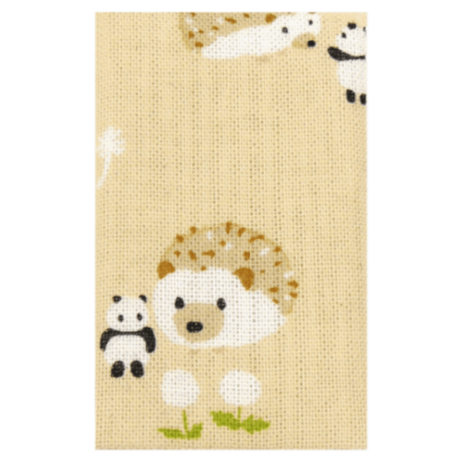 エチケットミラー　ハリネズミと豆パンダ