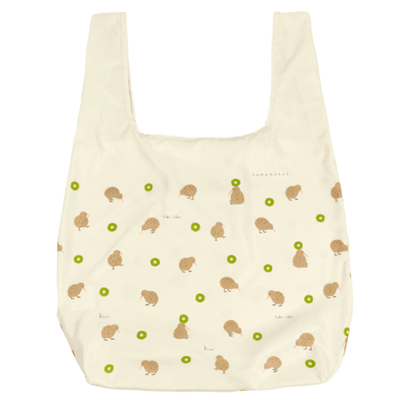 コンパクトエコバッグ　とことこキーウィ