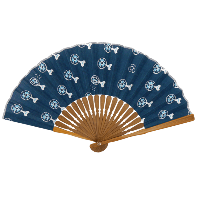 てぬぐい扇子　扇風機