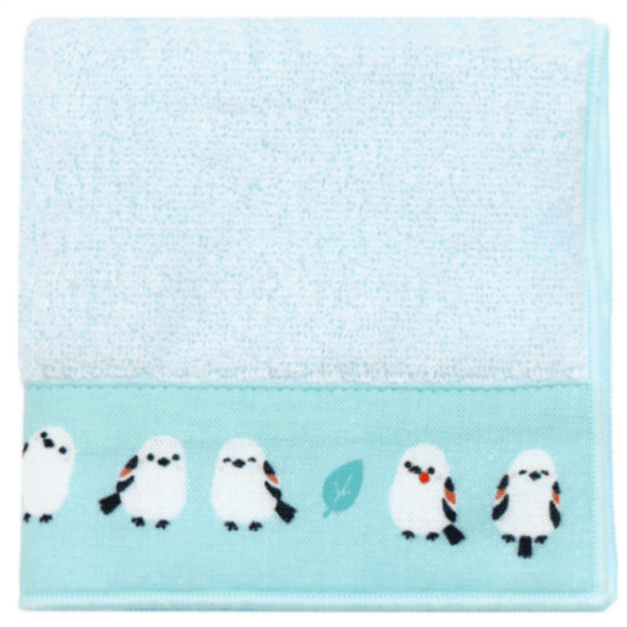 Tenuguiたおる　ちゃんこいシマエナガ　ブルー