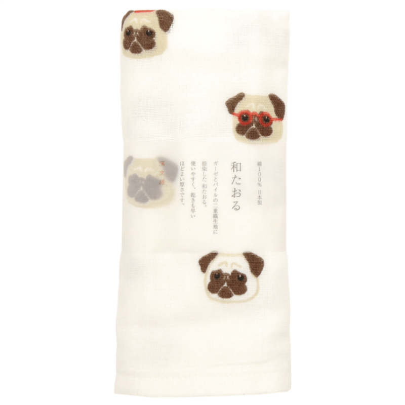 和たおるフェイス　パグ画伯