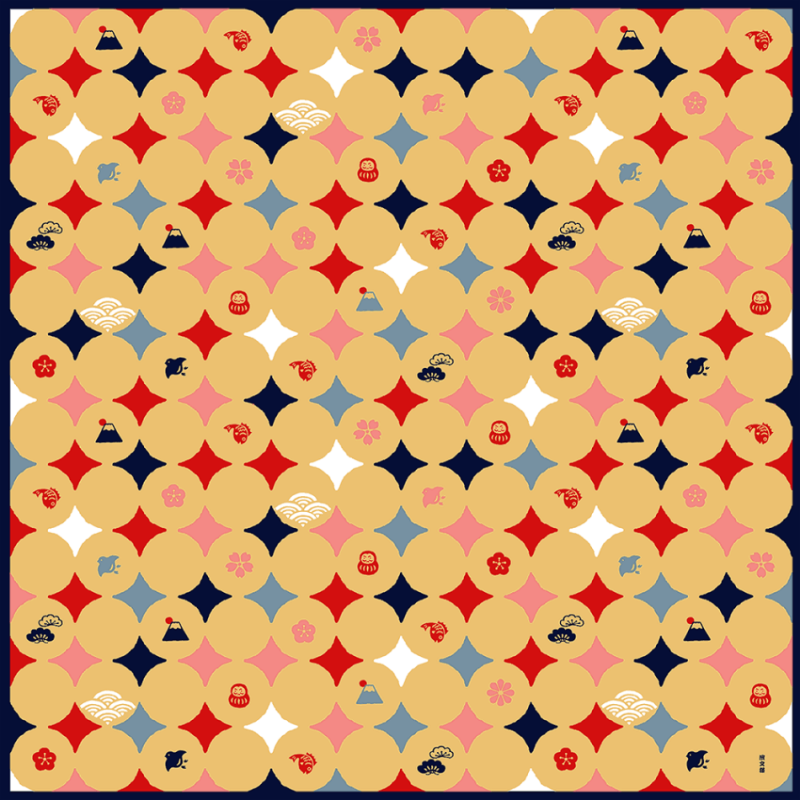 大布　お祝い文様