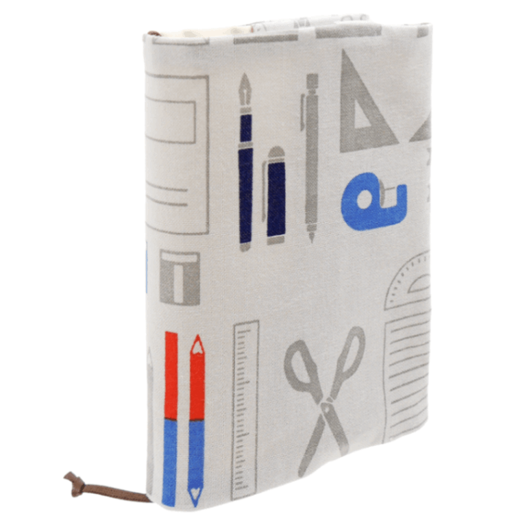 文庫本カバー　文具ならべ