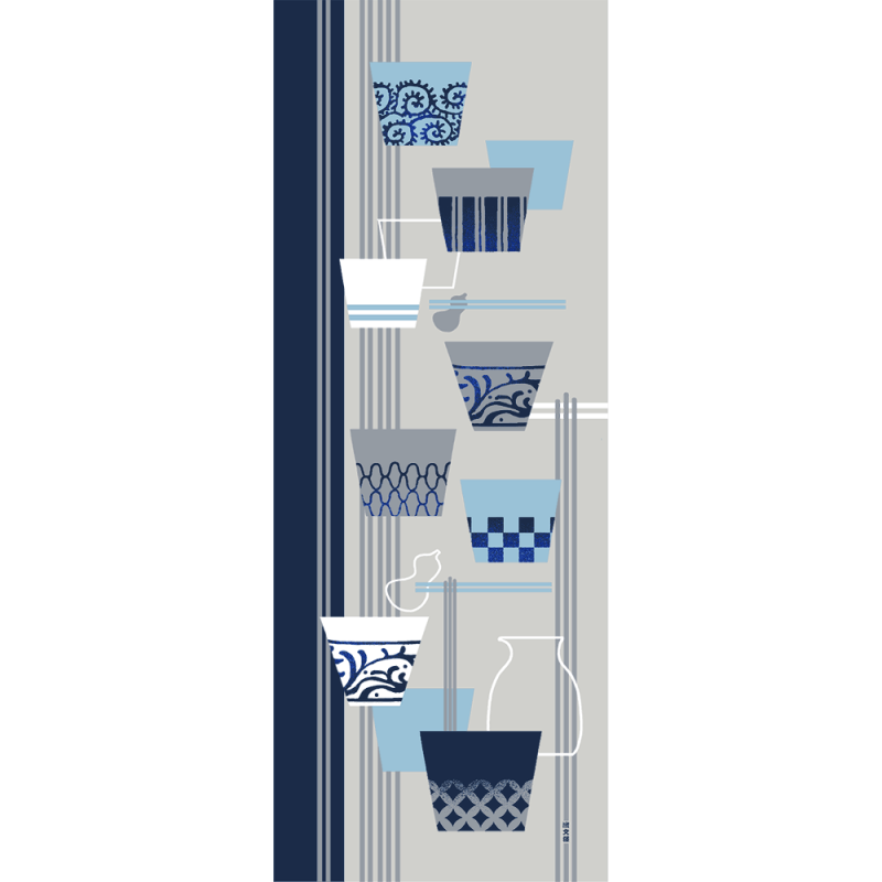 絵てぬぐい　蕎麦ちょこ