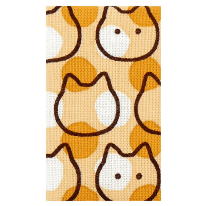 エチケットミラー　ぶち猫ドット