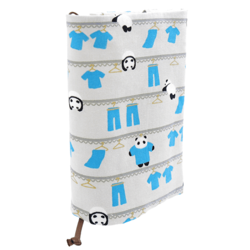 文庫本カバー　お洗濯パンダ