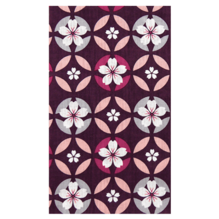 てぬぐい　七宝桜