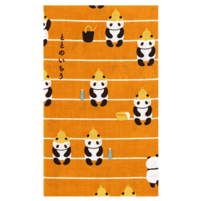 てぬぐい　ととのいちうサウナパンダ