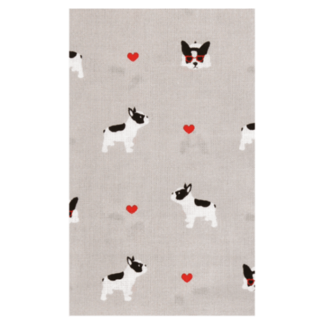 てぬぐい　フレンチブルハート