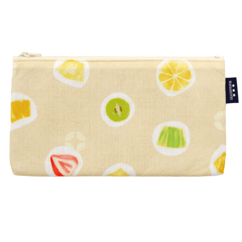 フラットポーチ　フルーツ大福