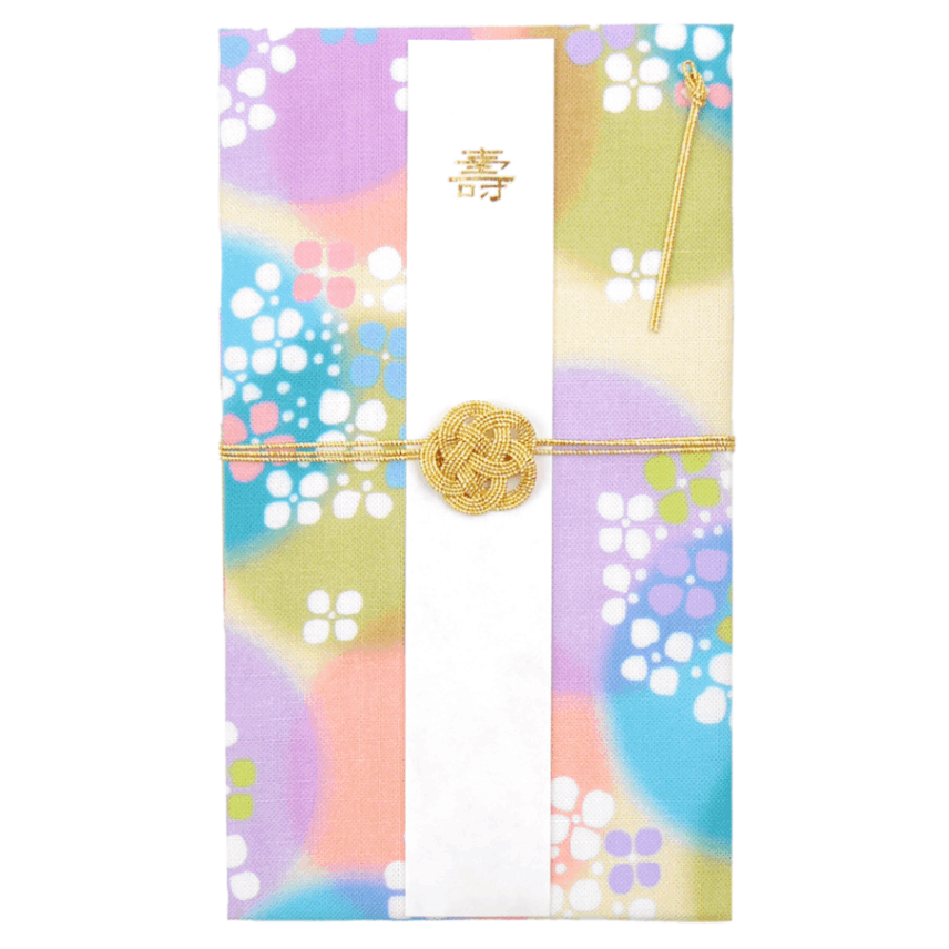 てぬぐいのはんかち　金封　兼用　愛しあじさい