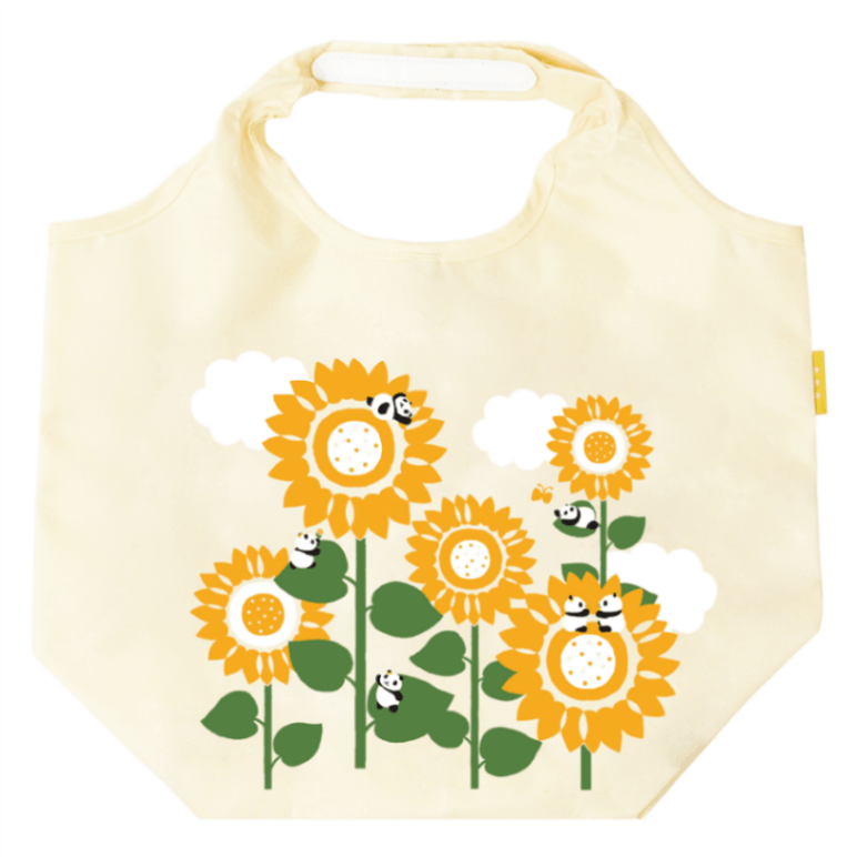 エコトート小　向日葵とパンダ　オフ