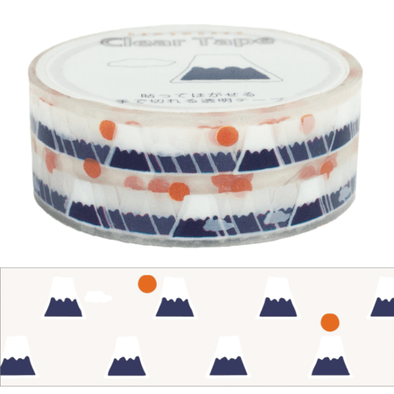 クリアテープ　富士山と雲