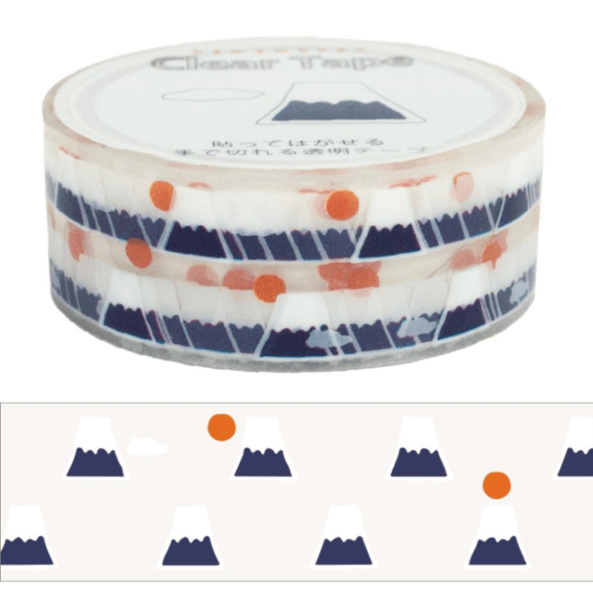 クリアテープ　富士山と雲